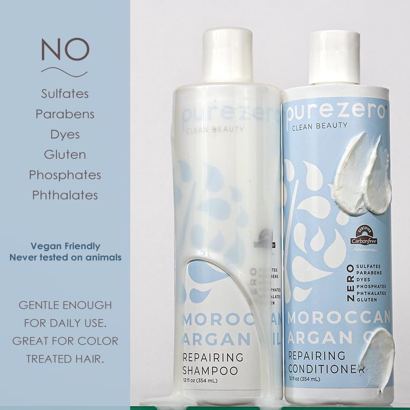 Amazon.com : Purezero Moroccan Argan Oil Shampoo & Conditioner set
